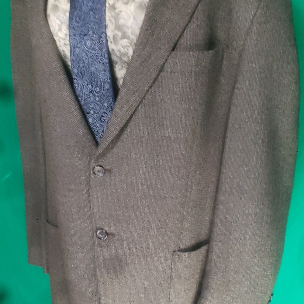 Hart Schaffner Marx for Dillards Brown Tweed Sport Coat 48L - Picture 2 of 12